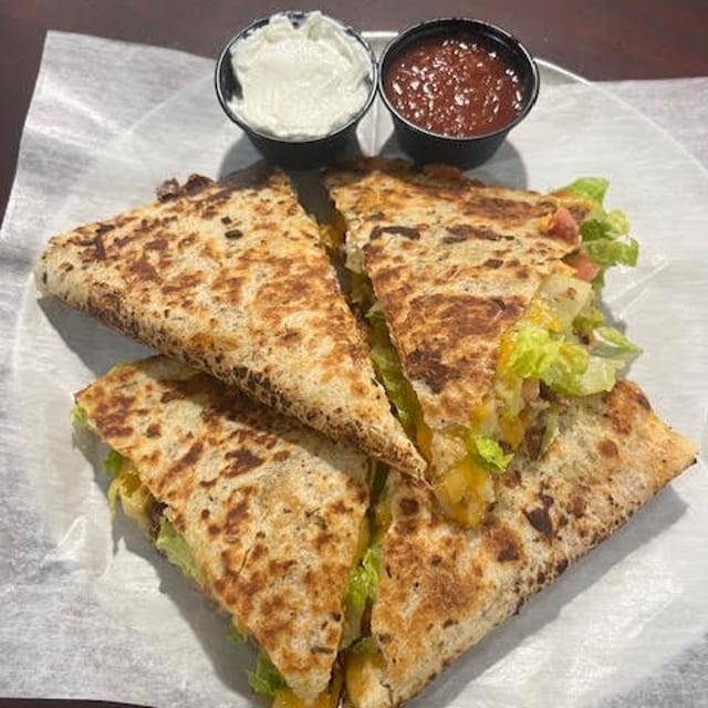 Cheeseburger Quesadilla.