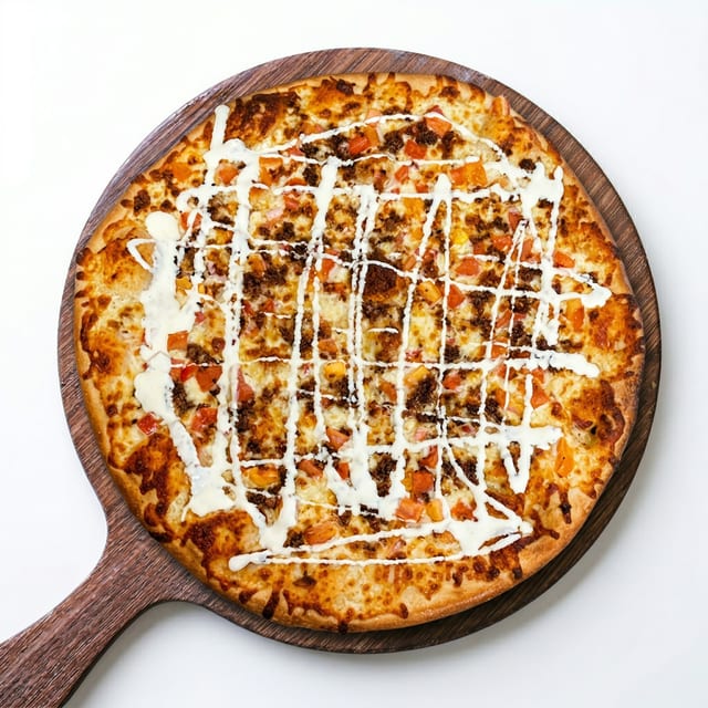 Tomato Bacon Ranch Pizza.